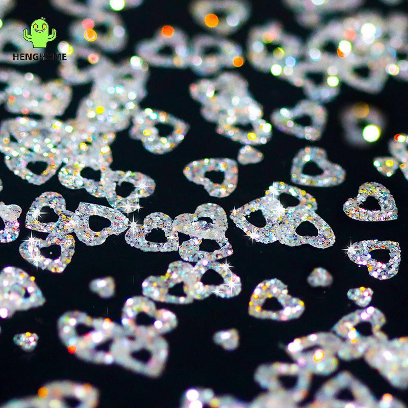 HENGHOME Mini Espumante Estrela Prego Glitter Pentagrama Decoração De Unhas Design De Salão De Beleza Acessórios Fofos D