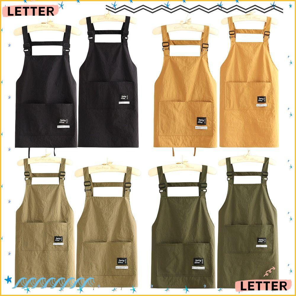 Aventais De Cozinha De Carta , Avental De Barbeiro Profissional Respirável , Bolso Grande , 2 Tamanhos , Roupas De Traba