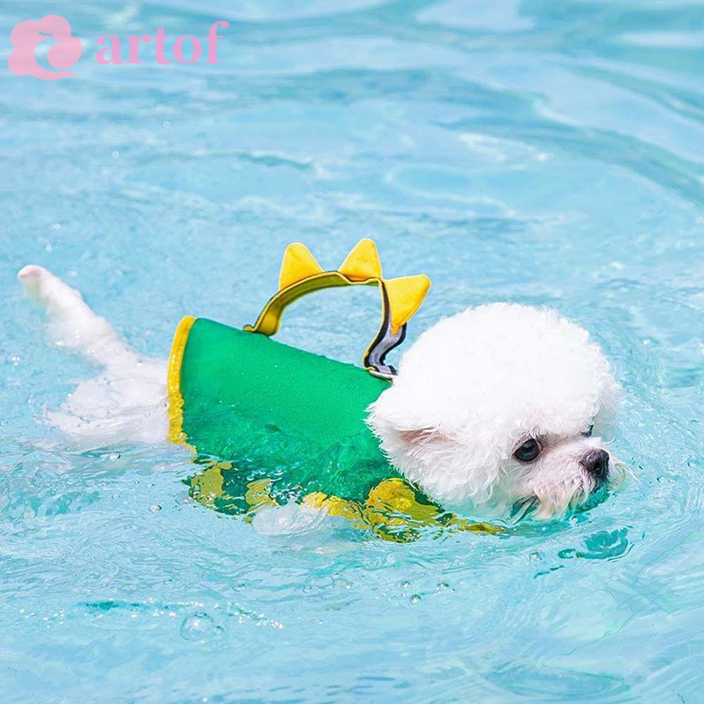 ARTOF Dog Colete Salva-Vidas De Verão Ajustável Flutuador Refletivo Para Cachorro