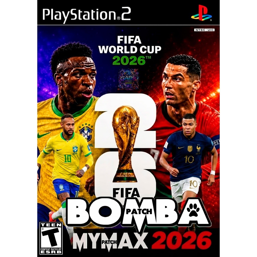 Bomba Patch  FIFA World Cup 2026 - PS2 Atualizado Copa do Mundo 2026 PlayStation 2 Desbloqueado