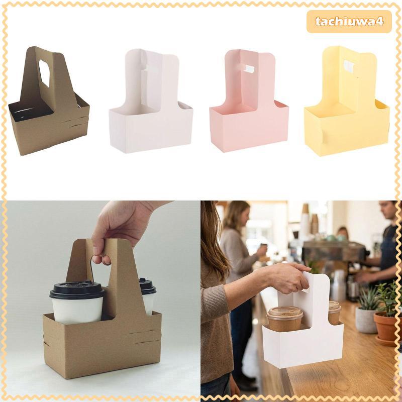[Tachiuwa3] Alça Porta-Bebidas De 10 Peças Suporte Para Viagem De Copos De Papelão Papel Resistente Adequado Exibição De