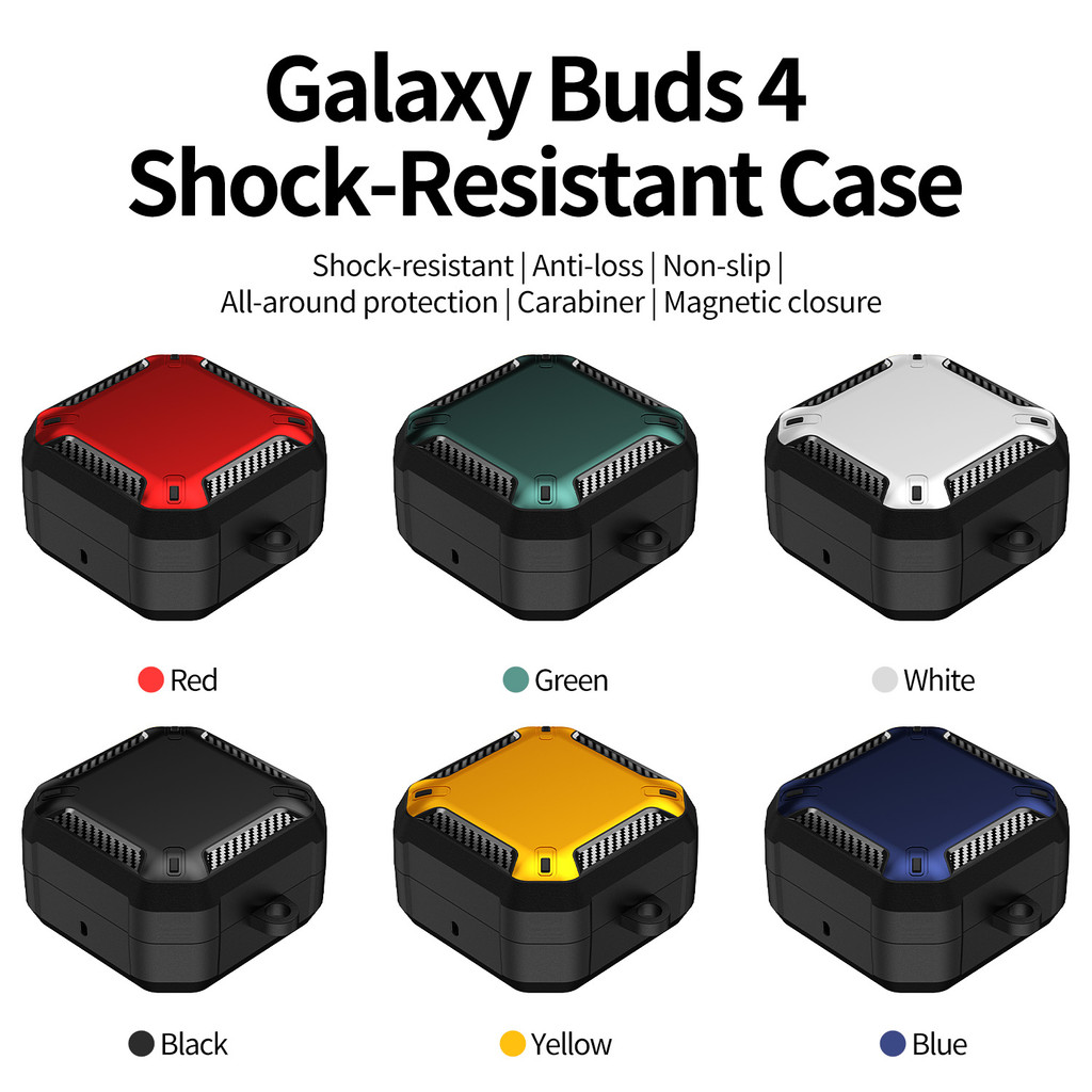 Capa Protetora para Fones de Ouvido Galaxy Buds4 - Bicolor com Fixação Magnética, Compatível com AirPods 4 3 2 1 Pro Gal