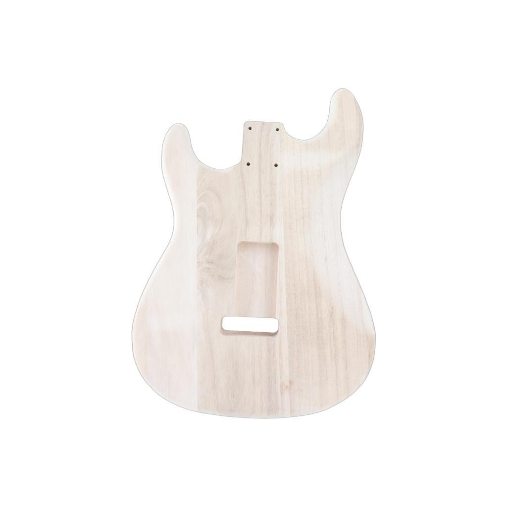 ERYUE ST01-TM Inacabado Artesanal Guitarra Corpo Candlenut Madeira Barril Elétrico Peças de Reposição