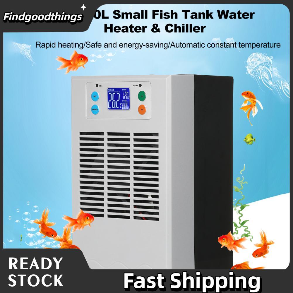 findgoodthings-br 70W 20L Pequeno Aquecedor de Água para Tanque de Peixes Chiller Aquário Semicondutor Eletrônico