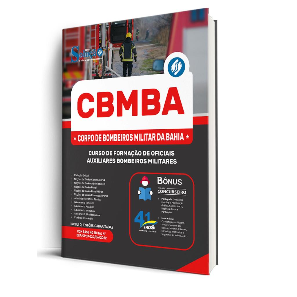 Apostila CBM-BA  -  de Formação de Oficiais Auxiliares Bombeiros Militares
