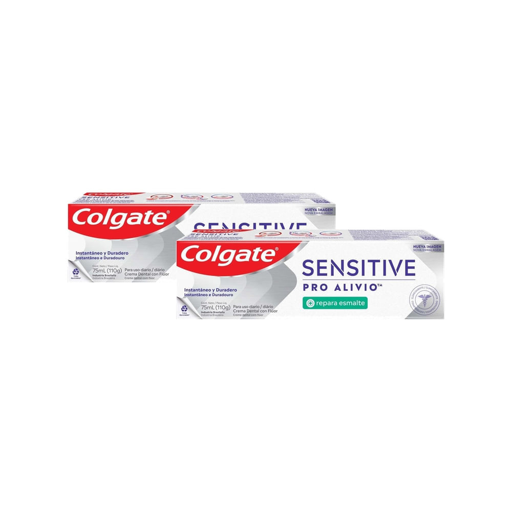 Kit 2 Creme Dental Colgate Sensitive Pro Alívio Repara Esmalte com 110g