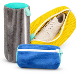 Bolsa Limpeza Tênis Proteção Lavagem Máquina Shoe Bag Saco Sapatos Lavanderia Malha