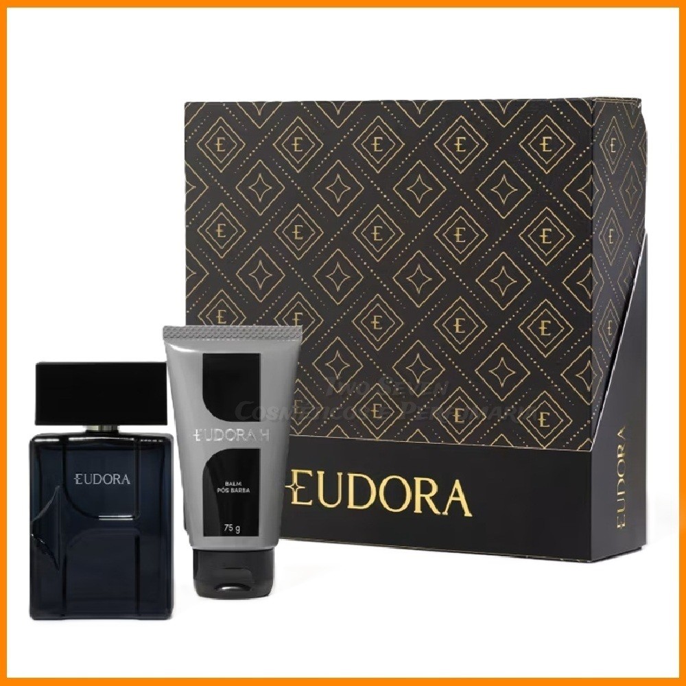 Kit Coffret Eudora H Deo Colônia 100ml + Balm Pos Barba 75g - Masculino Original Lacrado