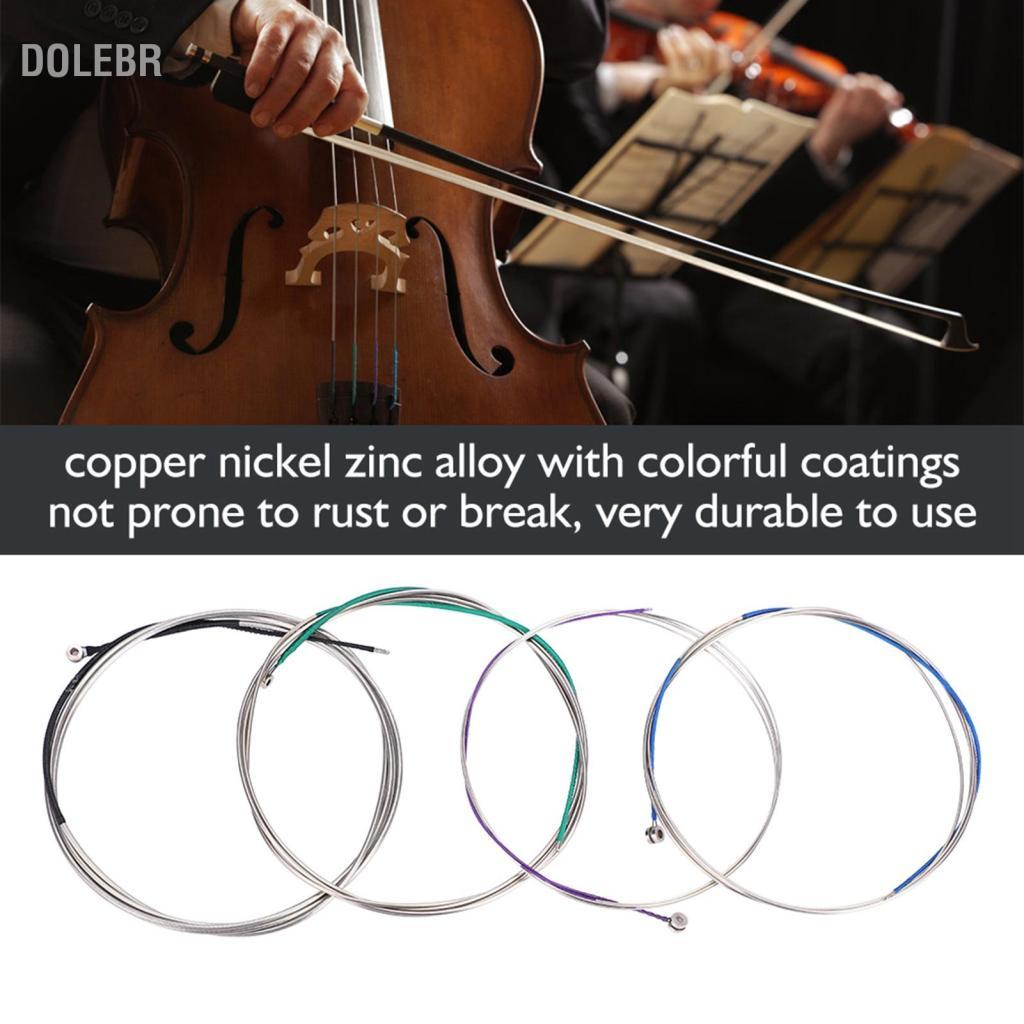 Dolebr Peça de substituição de cordas de violoncelo de liga de zinco de cobre Mingzhe para 3/4 4/4