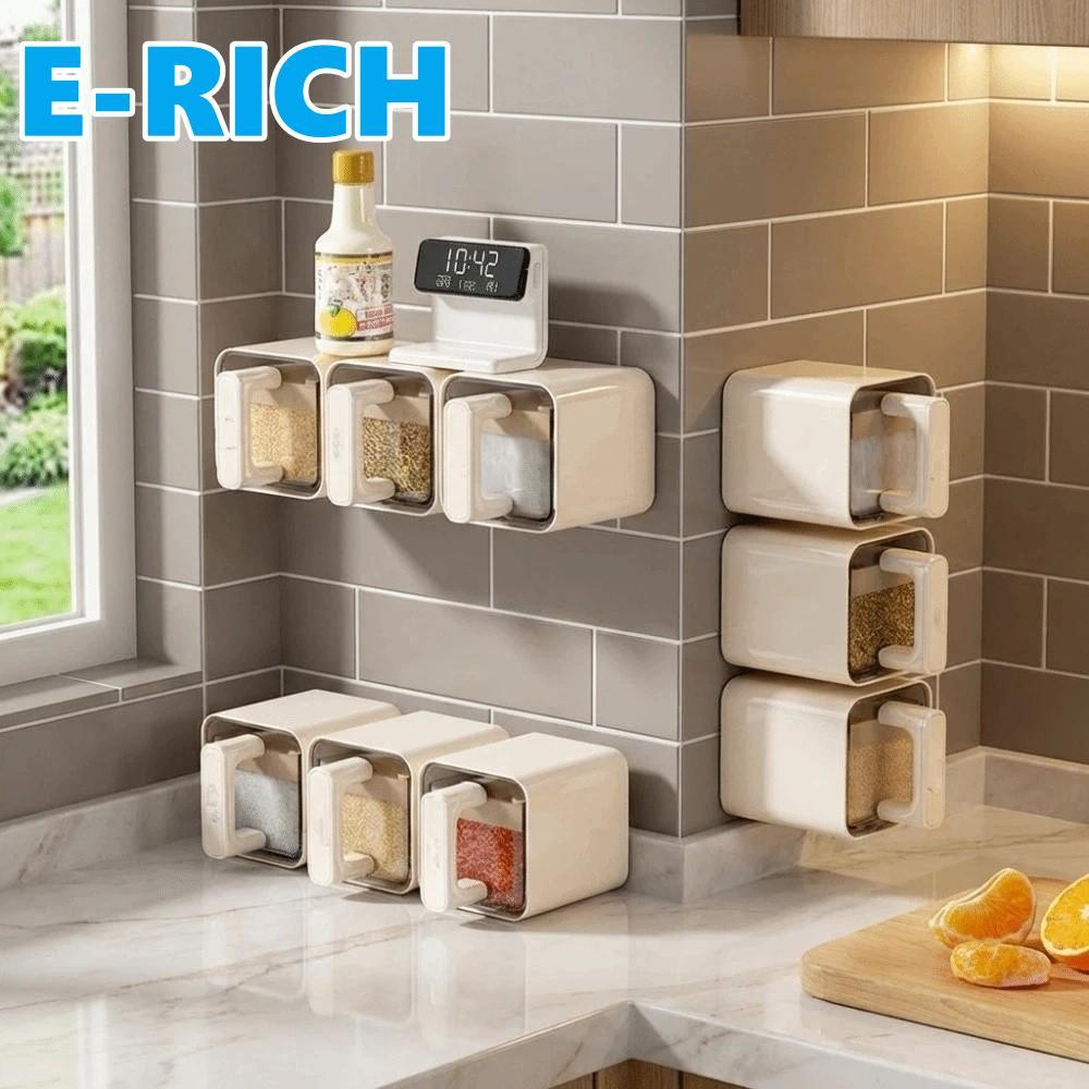 Rack De Armazenamento De Especiarias ERICH1 , Potes De Pimentão Selados Sem Punção , Plástico Que Economiza Espaço Com C