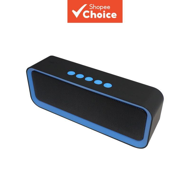 Mini Caixa de Som Bluetooth 6W com TF, pen drive, estéreo sem fio, grade metálica e bateria de 1200mAh