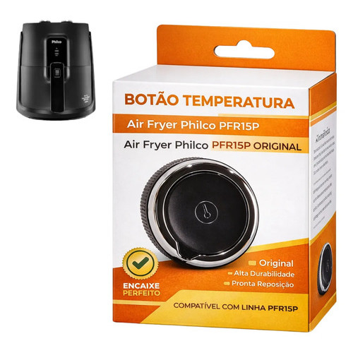 Botão Temperatura Air Fryer Philco Pfr15p Original