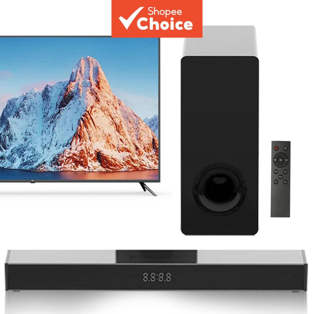 Barra de som All-in-One para Home Theater com graves profundos e som surround, sem fio, compatível com Smart TV, PC,