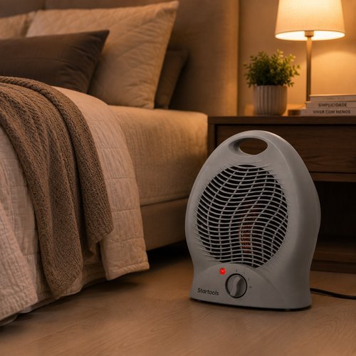 Aquecedor Eletrico Portatil 2000W Compacto Potente Uso Residencial Oficina quente