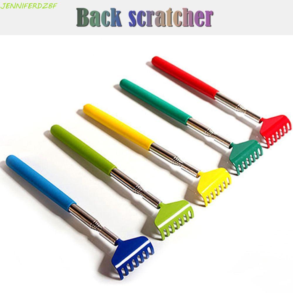 JENNIFERDZBF Back Scratcher Hand Grip Para Idosos Ferramentas Telescópicas De Massagem De Metal Macio De Aço Inoxidável