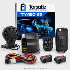 Alarme Automotivo Tarsafe TW20 G5 VW Com Chave Canivete TR3 Controle Antifurto Para Carro