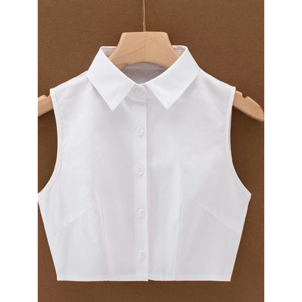 All-Match colar falso feminino high-End outono inverno meia gola alta camisa de renda colar preto branco colar decorativ