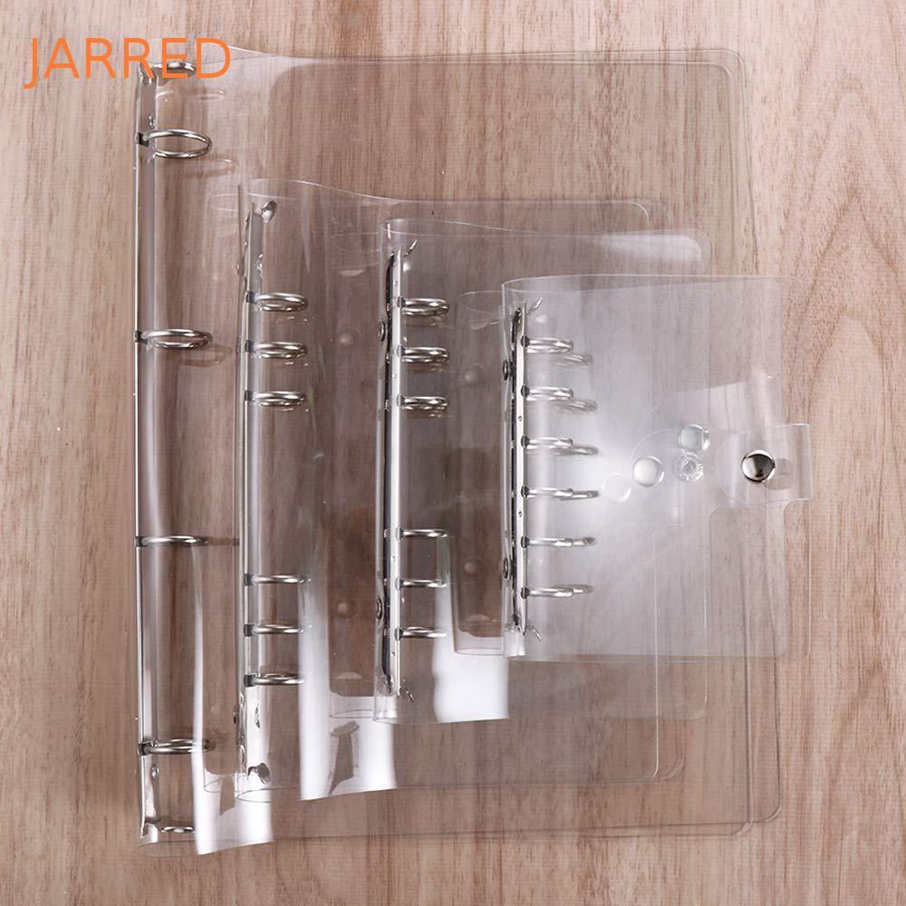JARRED Notebook Escola Material De Escritório Clipe Transparente Pasta De Arquivo Fichário