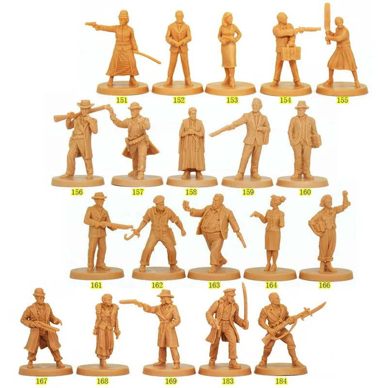 Jogo De Tabuleiro TRPG DMD Cthulhu Death May Die Miniaturas , Figuras Pintadas De Expansão 151-184 KS Para RPG De Terror