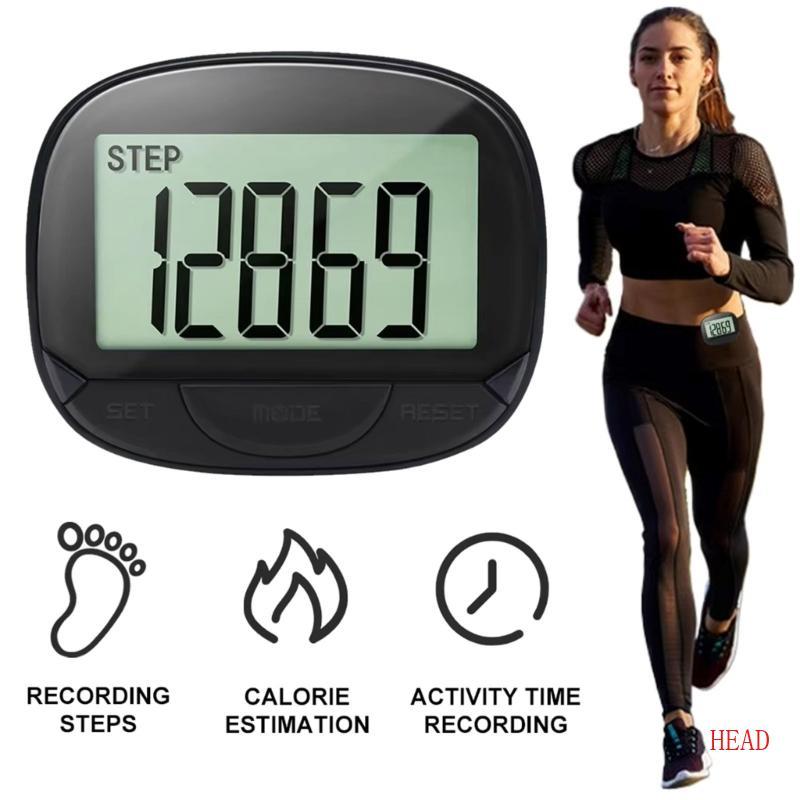HEAD Fitness Pedômetro Clear Display Contador Passos À Prova Choque Para Caminhadas Ar