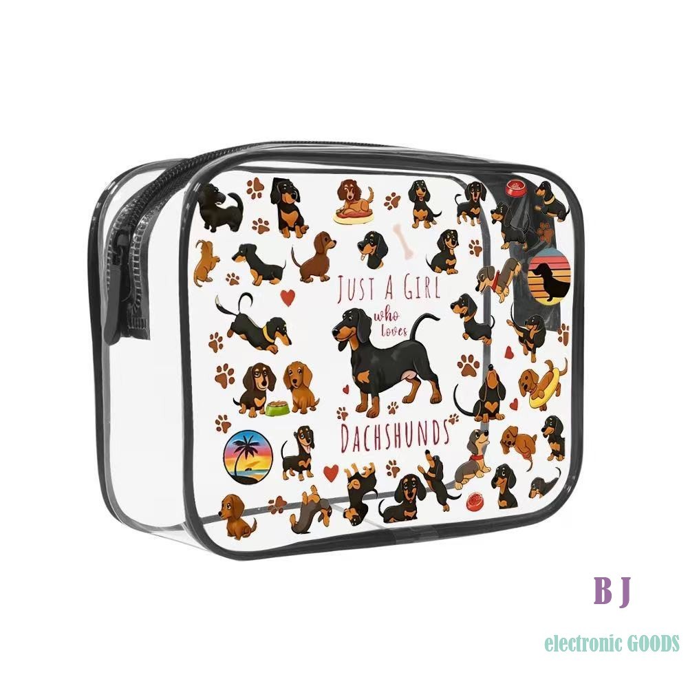 Bolsa Cosmética De PVC Transparente-Armazenamento À Prova D'água De Grande Capacidade Para Viagens Ao Ar Livre