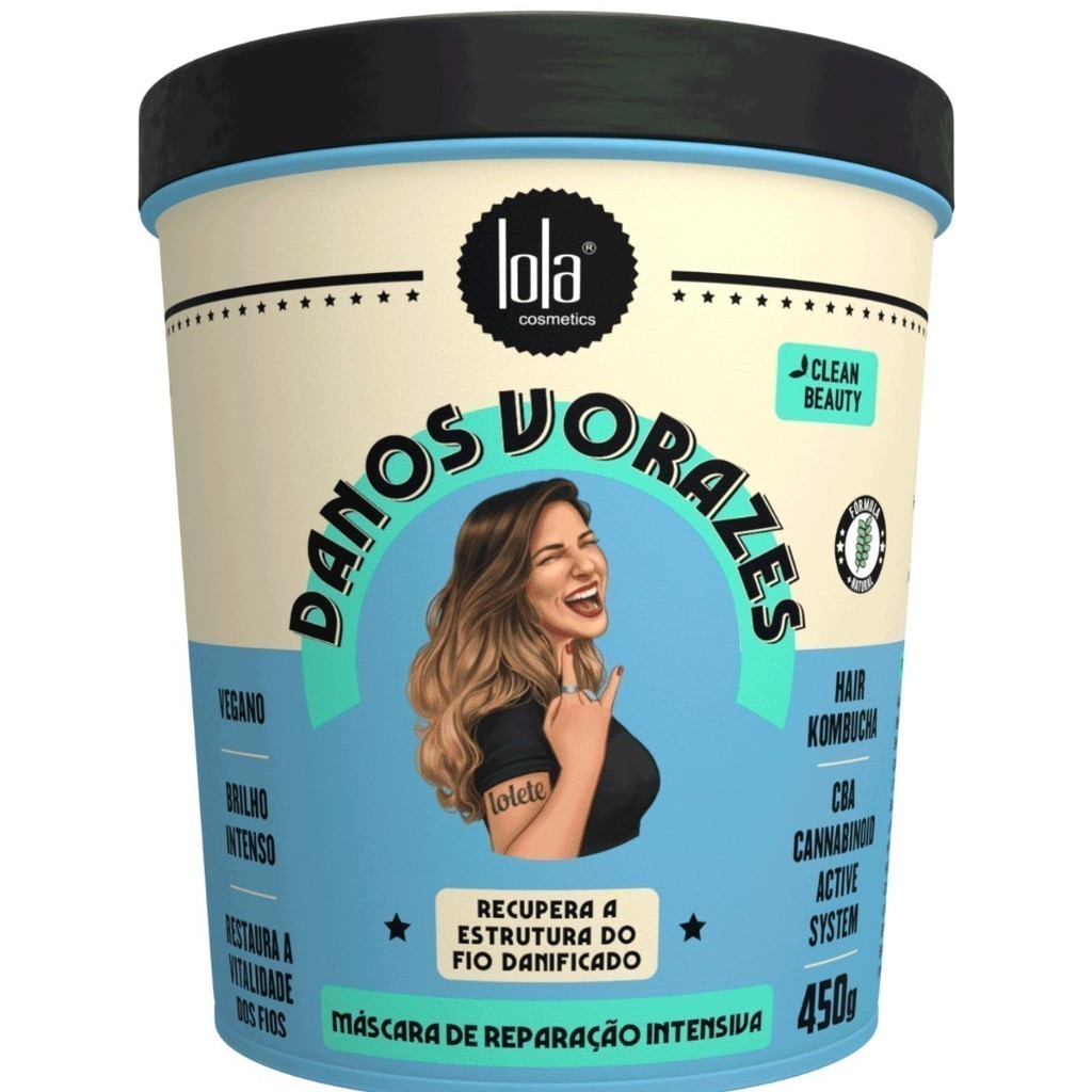 Máscara Lola Danos Vorazes 450g Reconstrução Intensa Cabelos Danificados Original