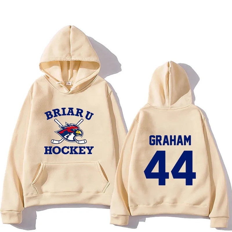 Off Campus Briar University Hockey Hoodies Unisex Casual Fashion Pullovers Loose High Street Aesthetic Sweatshirts Stree