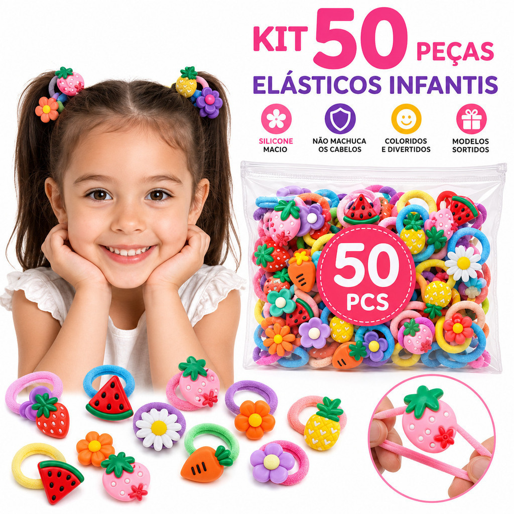 50/100/150 elastico de cabelo Xuxinha Rabico infantil Presente de dia das crianças