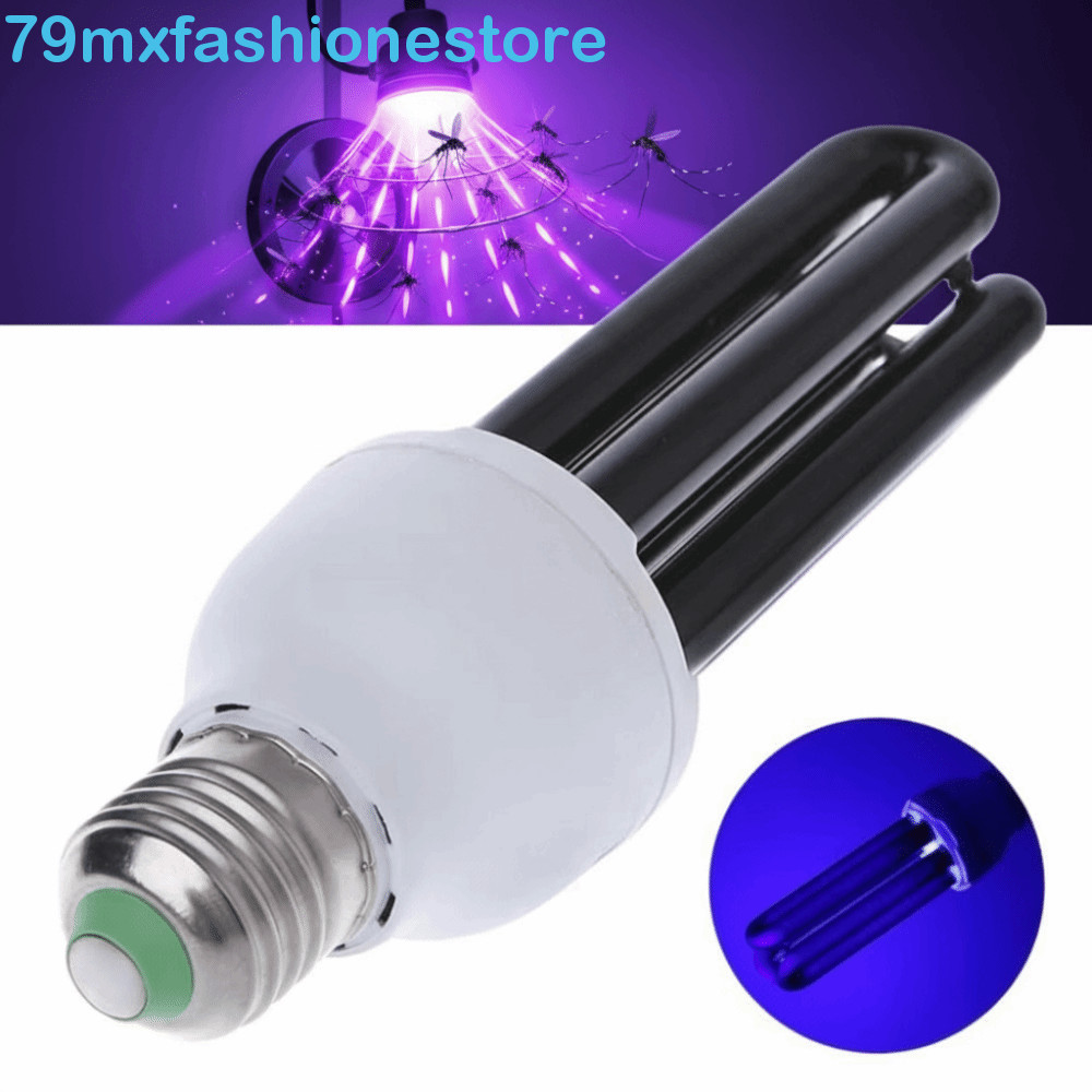 Lâmpada UV MXFASHIONESB , Luz Fluorescente Ultravioleta De Base Preta 220V E27 Para Matar Pragas AC220V