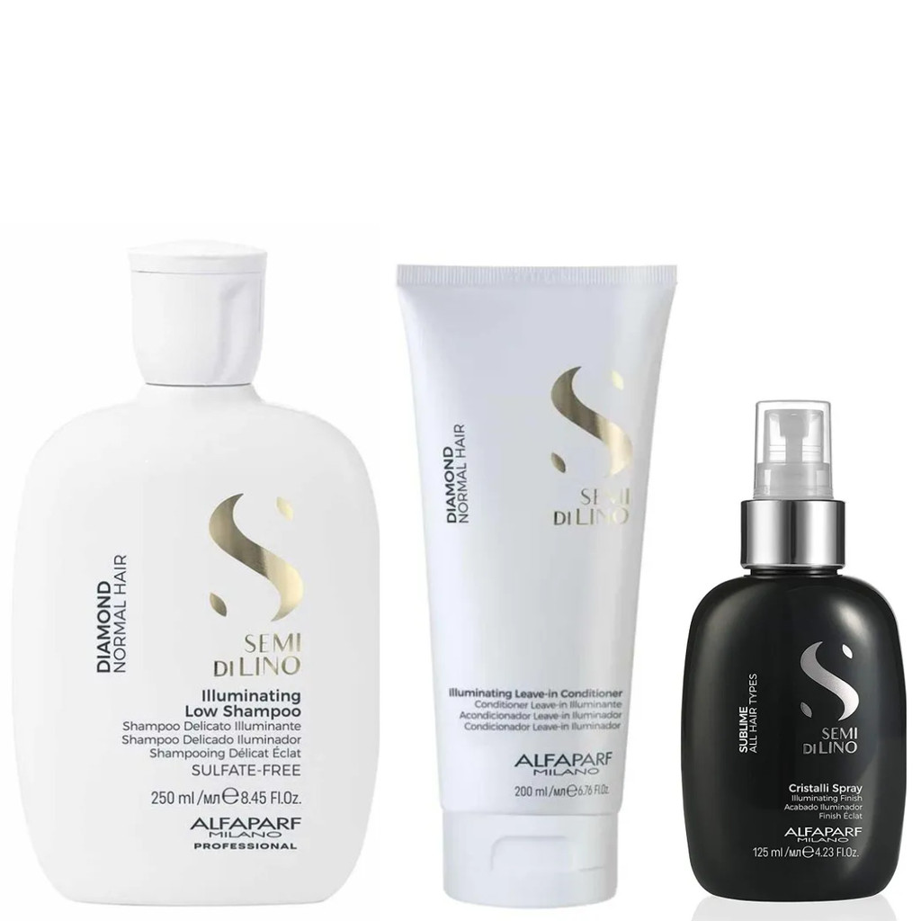 Kit Diamond Shampoo Condicionador e Cristalli 125ml Alfaparf