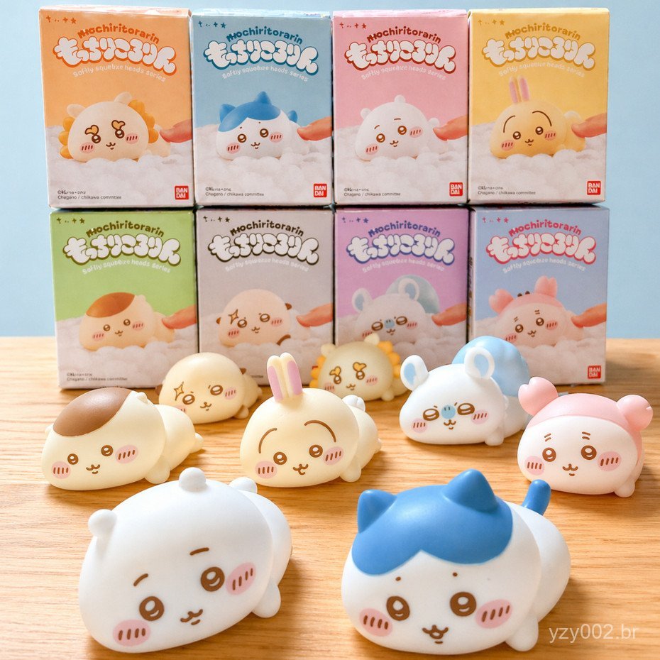 Bonecos Kikuyu Mochi Kokorina em Caixa: Cute 800W, Bunny, Rat-Bunny, Laco, Crab, Cooliman - Bandai