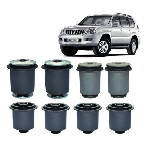 Kit Bucha Bandeja Balança Land Cruiser Prado 2003/2009 - 8pç