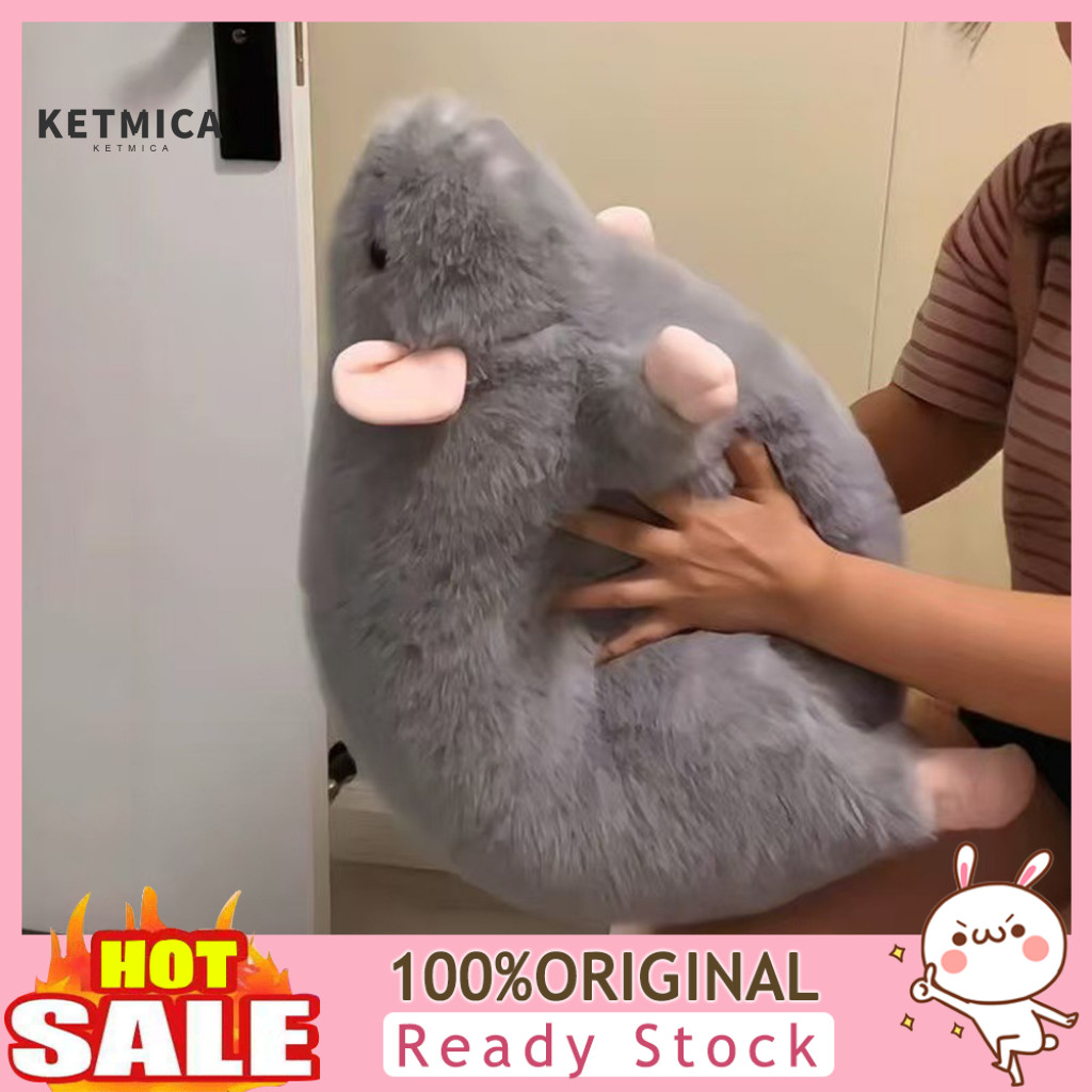 Magic of Nature Plush Mouse Realistic Large Toy – Cute Stuffed Rat Plushie for Pranks Unique Gift for Lovers Soft Doll