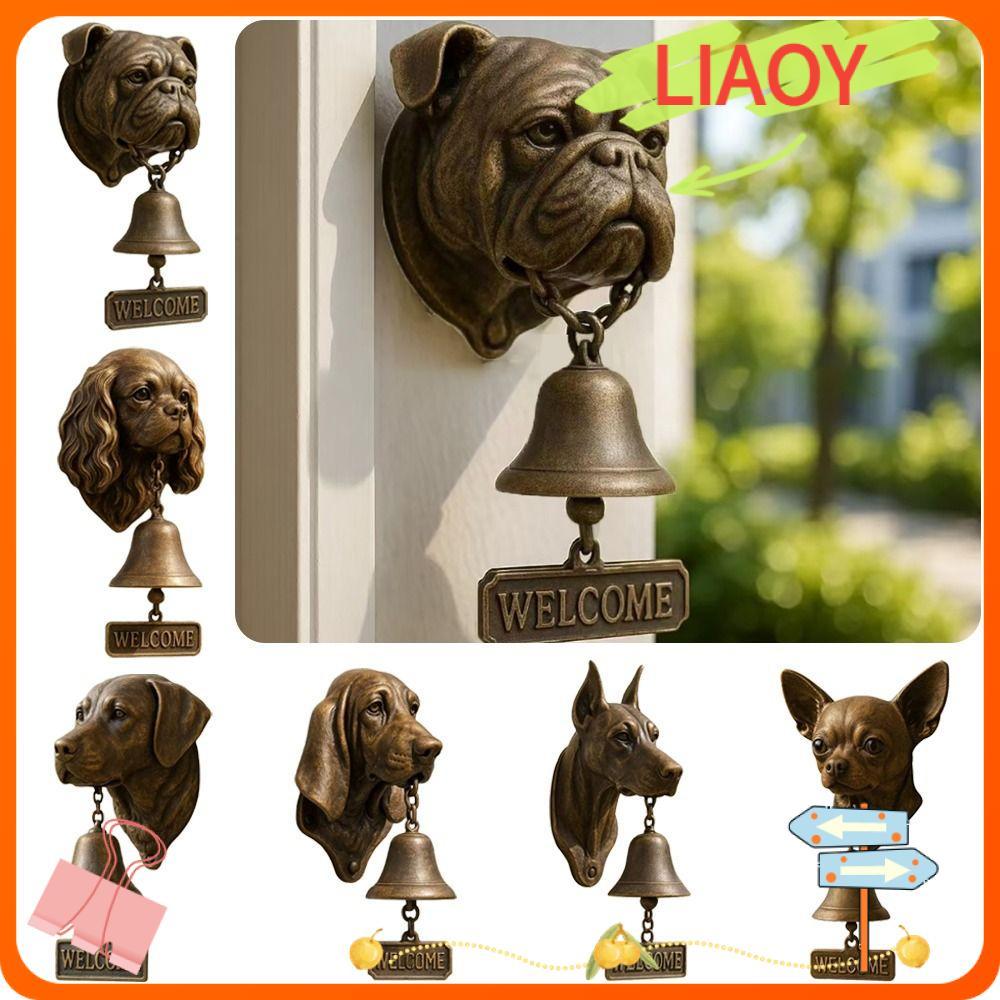 Sino De Carrilhão Em Forma De Cachorro LIAOYING , Campainha De Boas-Vindas Com Toque Alto De Metal Porta Frontal Para Mo