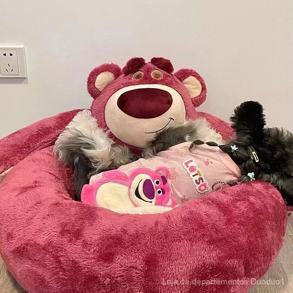 Ninho de Urso Morango, Ninho para Animais de Estimação da Série Sullivan de Olhos Grandes da Pixar, Ninho para Gato, Cam