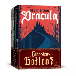 Clássicos Góticos com 4 Livros - Drácula, Frankenstein, Retrato de Dorian Gray e O Fantasma da Ópera