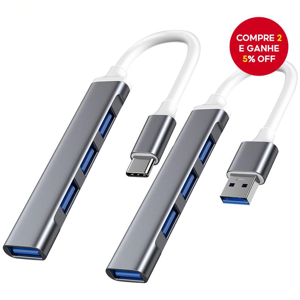 HUB USB USB3.0 OTG Type C Multi Splitter 4 Em 1 Adaptador Para Xiaomi Lenovo Macbook PC Laptop