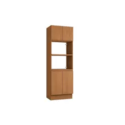 Módulos de Cozinha Kappesberg Ciela Paneleiro Ciela R630 c/ 4 Portas e 2 Nichos p/ Forno 70x220cm Canela-Kappesberg