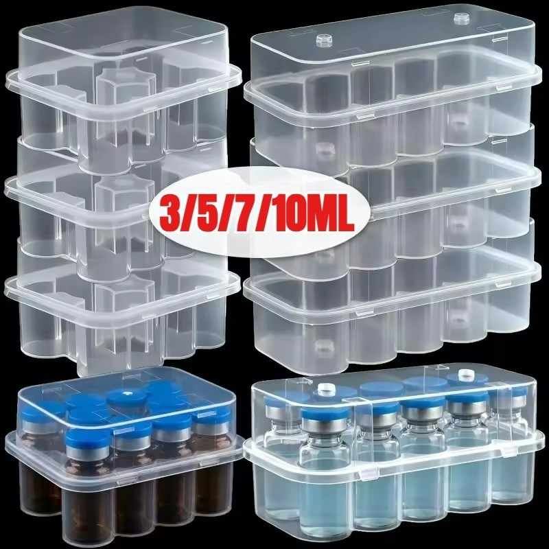 Caixa De Armazenamento De Frasco Flip-Top 3/5/7/10ml-Estojo De Classificação De Tubo De Amostra Microtubo Snap-on-Dividi