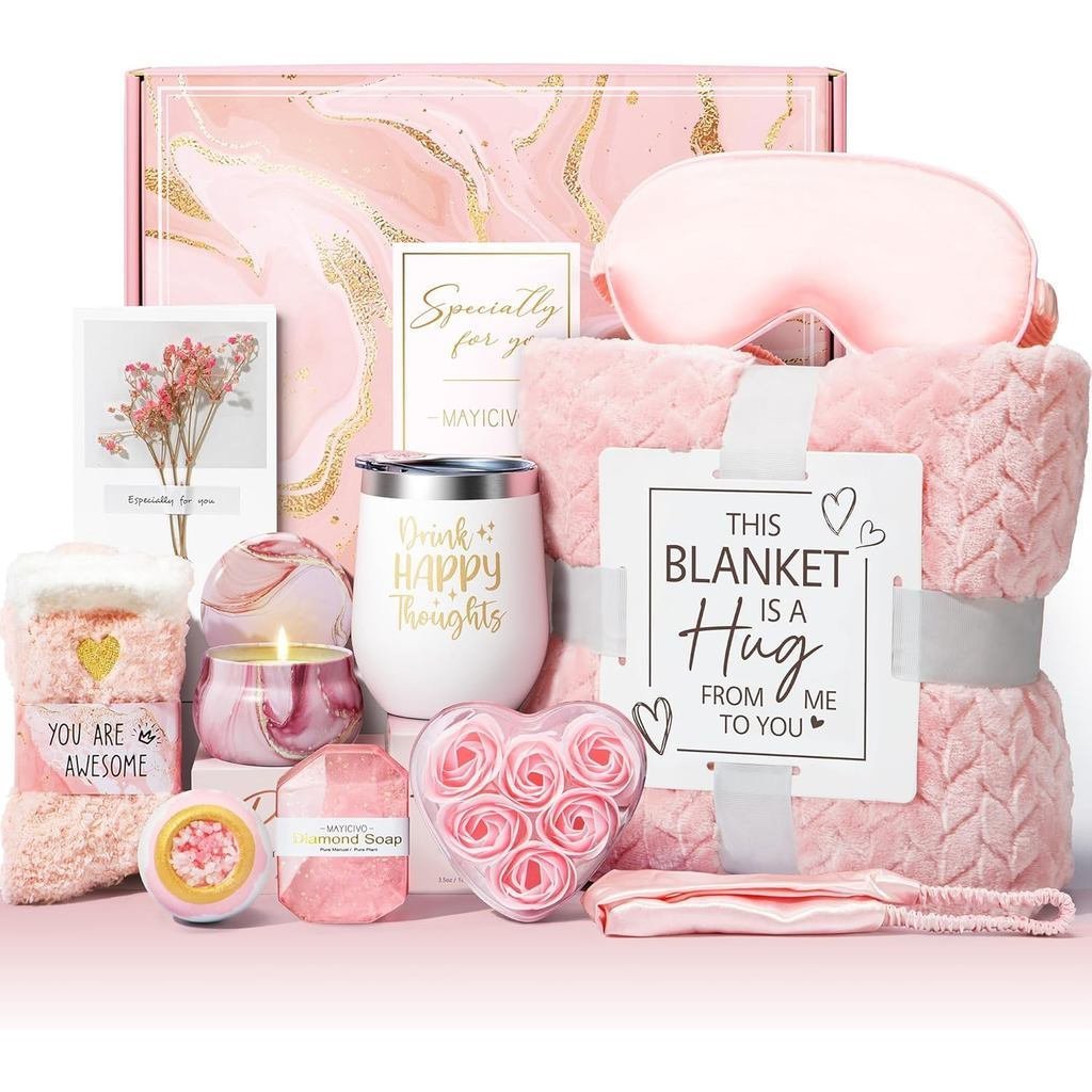 Presentes de Aniversário para Mulheres, Presentes de Autocuidado, Presentes de Recuperação, Cesta de Presentes de Spa Re