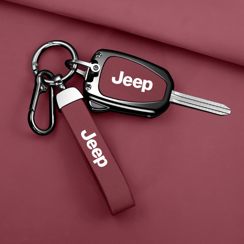 Capa de Chave Metal Compatível Jeep Patriot Compass Wrangler 2011-2018 Protetor de Chave Automotivo Lâmina Fixa