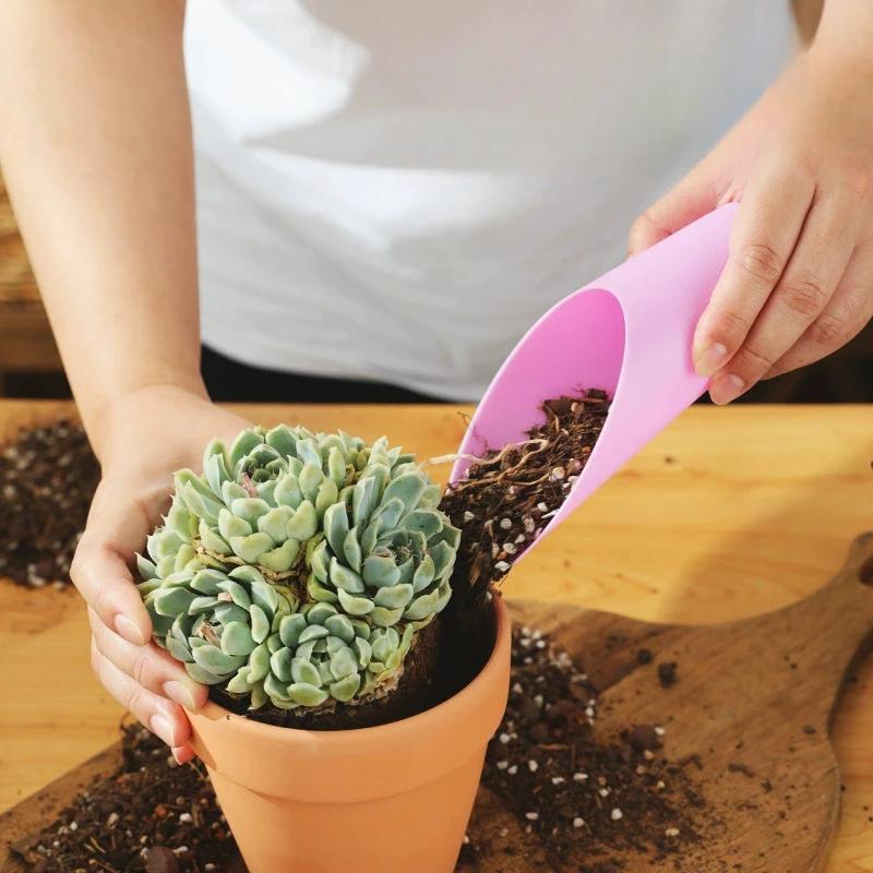 Pá De Plástico Balde Mudas Suculentas DIY Bonsai Planta Ferramenta Jardim Solo Vasos Plantas Tanque Mini Ferramentas