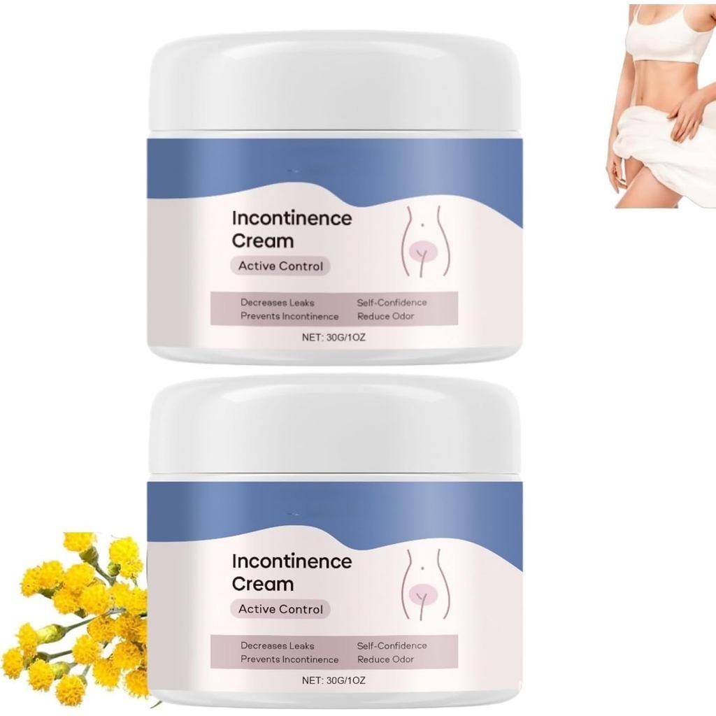 Novo Creme Corporal Feminino 2026 para Controle de Incontinência, Creme para Controle da Bexiga, Hidratante Noturno e Pó