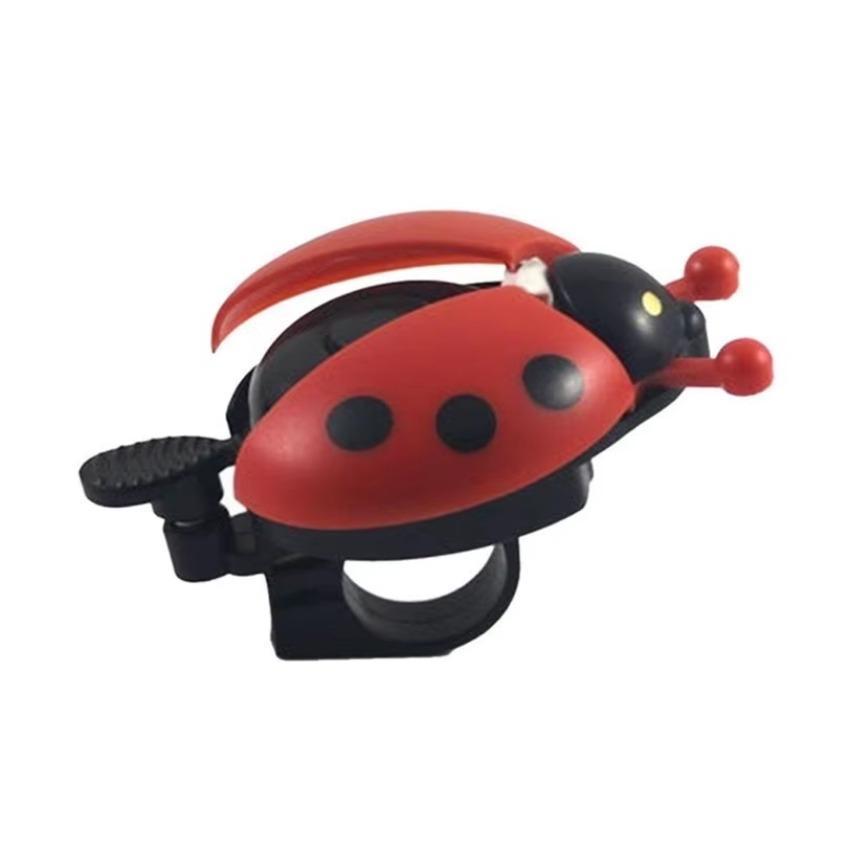 1 Pçs Nova Buzina De Bicicleta Moda Joaninha Sino Besouro Mountain Bike Chifre Acessórios Da Ao Ar Livre Suprimentos