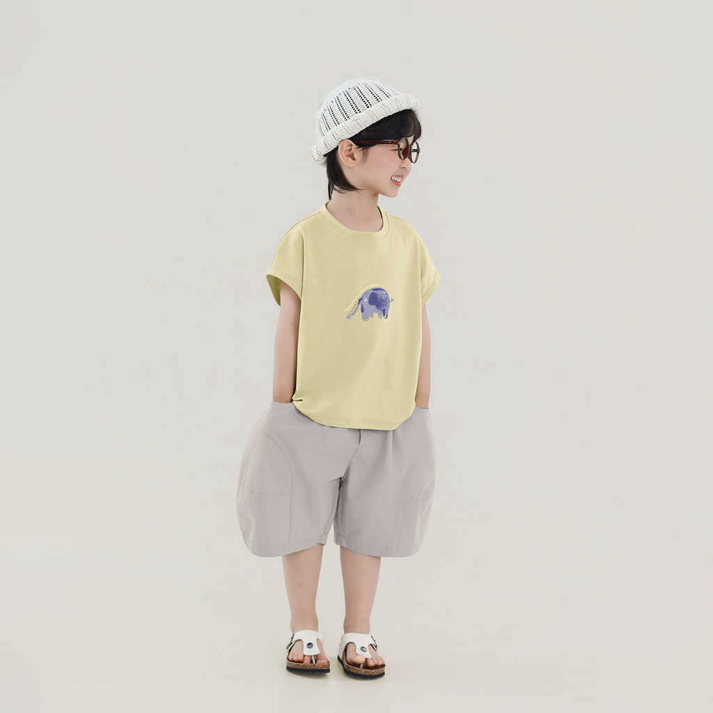 Meninos camiseta de manga curta crianças verão novo estilo versão coreana topos pequeno médio crianças puro algodão dos 