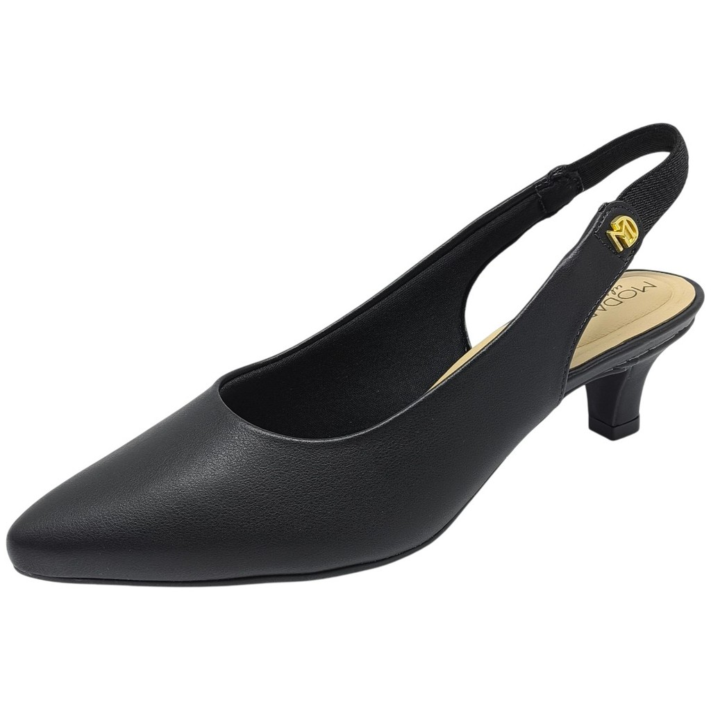 Sapato Feminino Scarpin Ajuste Bico Fino Salto Baixo Modare