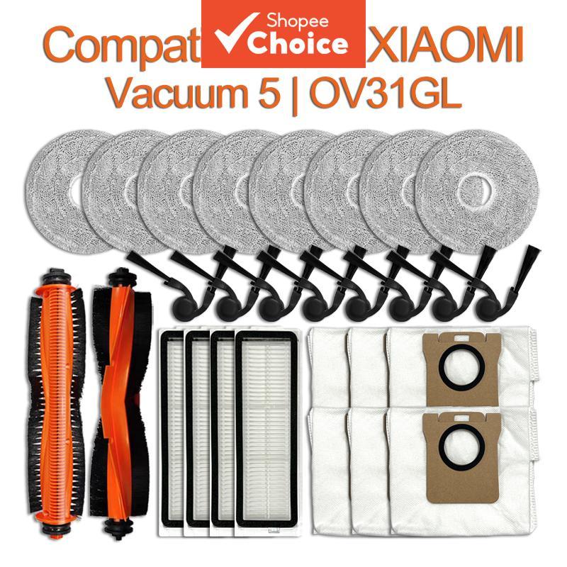 Kit de Acessórios de Substituição Compatível com o Aspirador de Pó Robô XIAOMI 5