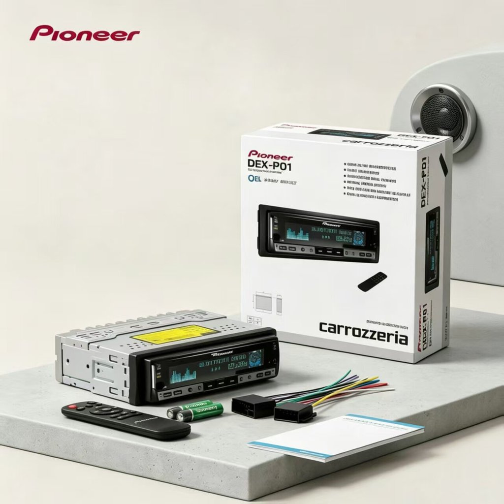 [Oferta Especial] Unidade de Áudio Automotivo Pioneer DEX-P01, Reprodutor de Música Bluetooth MP3 Sem Perdas KKS1