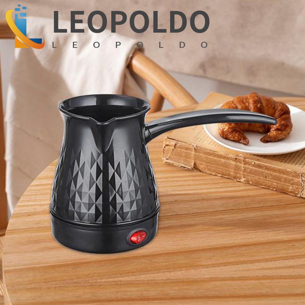 Bule De Café Turco LEOPOLDO , Chaleira Expresso Ergonômica De Plástico Com Alça Longa , Mini Cafeteira Turca De 600 W