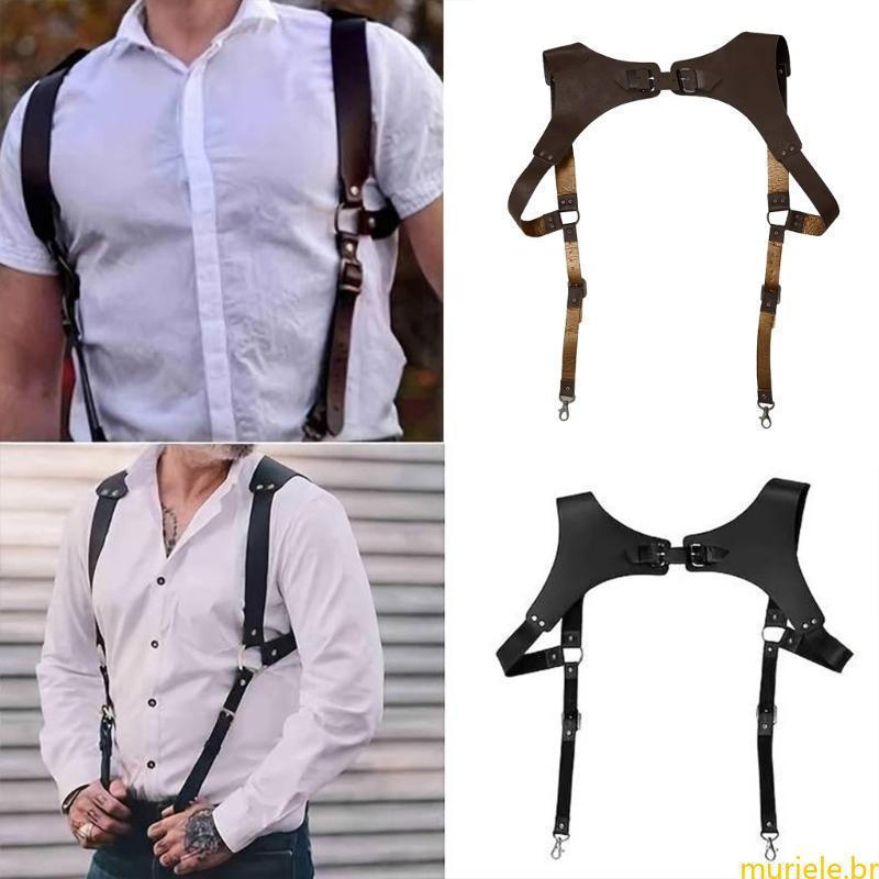 Mur Mens Suspender Brace Masculino Strap Clip Para Festa Cosplay Cinto Ombro